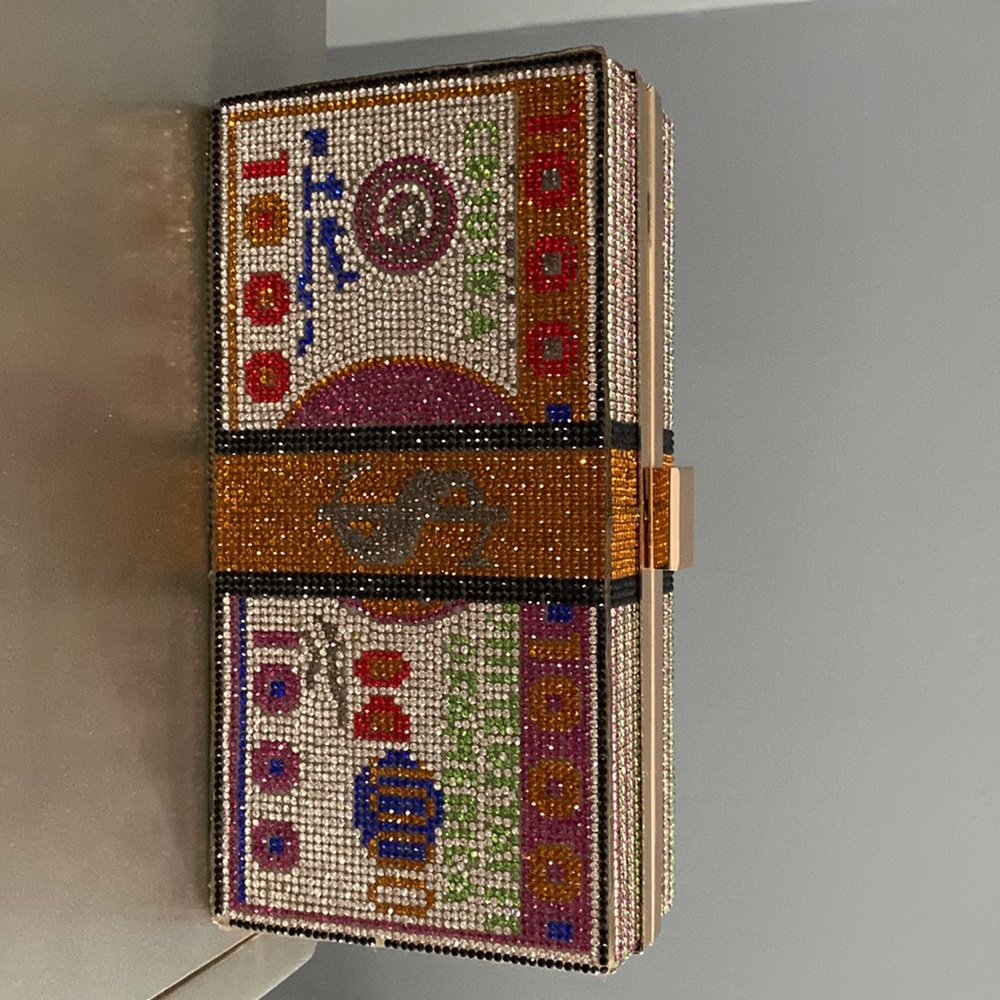 A bling money stack handbag